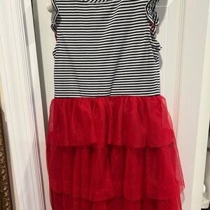 Striped and Red Tulle Dress..perfect for summer